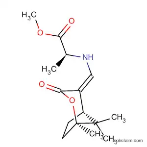 Molecular Structure of 769133-64-4 (L-Alanine,
N-[(Z)-[(1R,5S)-1,8,8-trimethyl-3-oxo-2-oxabicyclo[3.2.1]oct-4-ylidene]
methyl]-, methyl ester)
