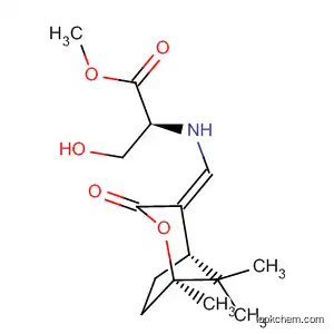 Molecular Structure of 769133-67-7 (L-Serine,
N-[(Z)-[(1R,5S)-1,8,8-trimethyl-3-oxo-2-oxabicyclo[3.2.1]oct-4-ylidene]
methyl]-, methyl ester)