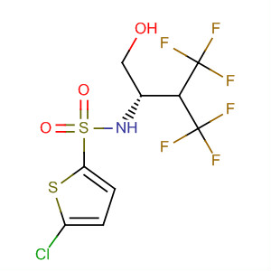2-Thiophenesulfonamide,
5-chloro-N-[(1S)-3,3,3-trifluoro-1-(hydroxymethyl)-2-(trifluoromethyl)prop
yl]-(769169-27-9)