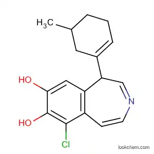 Molecular Structure of 80751-84-4 (1H-3-Benzazepine-7,8-diol,
6-chloro-2,3,4,5-tetrahydro-1-(3-methylphenyl)-)
