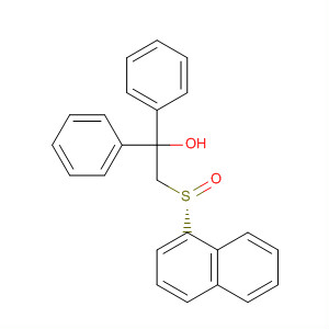 Molecular Structure of 183313-33-9 (Benzenemethanol, a-[[(S)-1-naphthalenylsulfinyl]methyl]-a-phenyl-)