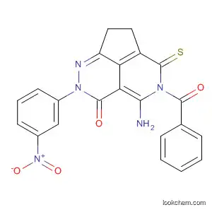 Molecular Structure of 596107-10-7 (3,4,7-Triazaacenaphthylen-5(1H)-one,
6-amino-7-benzoyl-2,4,7,8-tetrahydro-4-(3-nitrophenyl)-8-thioxo-)
