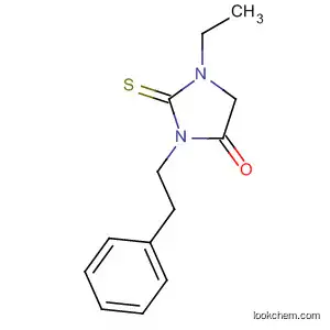 Molecular Structure of 125219-50-3 (4-Imidazolidinone, 1-ethyl-3-(2-phenylethyl)-2-thioxo-)