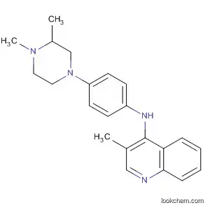 Molecular Structure of 737778-36-8 (4-Quinolinamine, N-[4-(3,4-dimethyl-1-piperazinyl)phenyl]-3-methyl-)