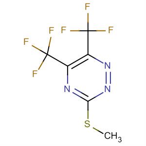 Molecular Structure of 120943-60-4 (1,2,4-Triazine, 3-(methylthio)-5,6-bis(trifluoromethyl)-)