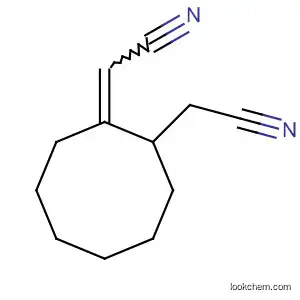 Molecular Structure of 13095-08-4 (Cyclooctaneacetonitrile, 2-(cyanomethylene)-)