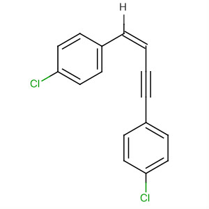 Molecular Structure of 136612-81-2 (Benzene, 1,1'-[(1E)-1-buten-3-yne-1,4-diyl]bis[4-chloro-)