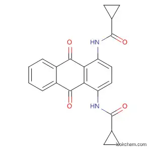 Molecular Structure of 136946-90-2 (Cyclopropanecarboxamide,
N,N'-(9,10-dihydro-9,10-dioxo-1,4-anthracenediyl)bis-)
