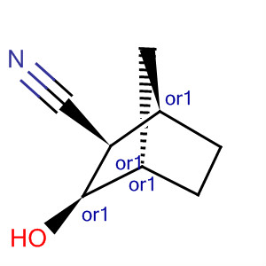 Molecular Structure of 15166-77-5 (Bicyclo[2.2.1]heptane-2-carbonitrile, 3-hydroxy-, (1R,2R,3R,4S)-rel-)