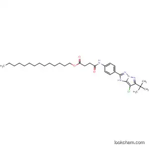 Molecular Structure of 152827-98-0 (tetradecyl 4-{[4-(6-tert-butyl-7-chloro-1H-pyrazolo[1,5-b][1,2,4]triazol-2-yl)phenyl]amino}-4-oxobutanoate)
