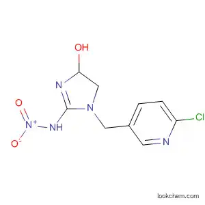 Molecular Structure of 155802-62-3 (1H-Imidazol-4-ol,
1-[(6-chloro-3-pyridinyl)methyl]-4,5-dihydro-2-(nitroamino)-)