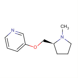 Molecular Structure of 161416-43-9 (Pyridine, 3-[[(2S)-1-methyl-2-pyrrolidinyl]methoxy]-)