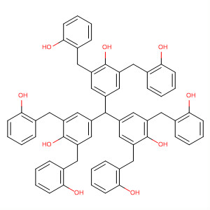 Molecular Structure of 163090-02-6 (Phenol, 4,4',4''-methylidynetris[2,6-bis[(hydroxyphenyl)methyl]-)