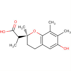 Molecular Structure of 178167-88-9 (2H-1-Benzopyran-2-propanoic acid,
3,4-dihydro-6-hydroxy-2,7,8-trimethyl-, (2S)-)