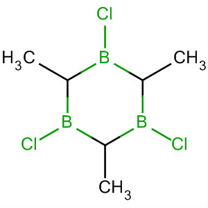 Molecular Structure of 194485-58-0 (1,3,5-Triborinane, 1,3,5-trichloro-2,4,6-trimethyl-)