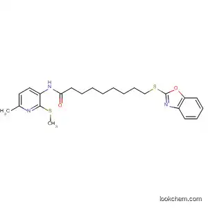 Molecular Structure of 225940-79-4 (Nonanamide,
9-(2-benzoxazolylthio)-N-[6-methyl-2-(methylthio)-3-pyridinyl]-)