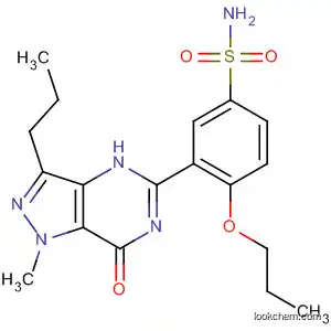 Molecular Structure of 319491-68-4 (Benzenesulfonamide,
3-(4,7-dihydro-1-methyl-7-oxo-3-propyl-1H-pyrazolo[4,3-d]pyrimidin-5-yl
)-4-propoxy-)