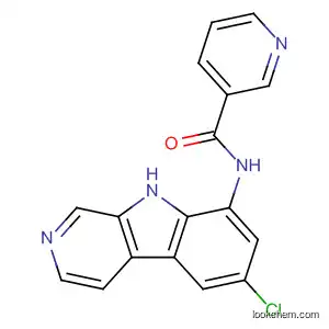 Molecular Structure of 431898-65-6 (N-(6-CHLORO-9H-PYRIDO[3,4-B]INDOL-8-YL)-3-PYRIDINECARBOXAMIDE DIHYDROCHLORIDE)