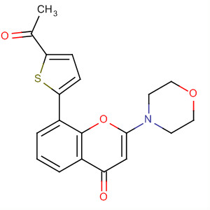4H-1-Benzopyran-4-one, 8-(5-acetyl-2-thienyl)-2-(4-morpholinyl)-(503468-91-5)