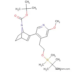 Molecular Structure of 510748-13-7 (7-Azabicyclo[2.2.1]hept-2-ene-7-carboxylic acid,
2-[4-[2-[[(1,1-dimethylethyl)dimethylsilyl]oxy]ethyl]-6-methoxy-3-pyridinyl]
-, 1,1-dimethylethyl ester)