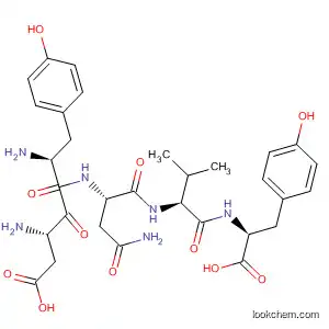 Molecular Structure of 524698-59-7 (L-Tyrosine, L-a-aspartyl-L-tyrosyl-L-asparaginyl-L-valyl-)