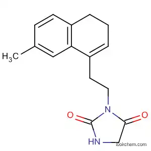Molecular Structure of 530093-87-9 (2,4-Imidazolidinedione,
3-[2-(3,4-dihydro-7-methyl-1-naphthalenyl)ethyl]-)