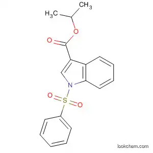Molecular Structure of 540740-39-4 (1H-Indole-3-carboxylic acid, 1-(phenylsulfonyl)-, 1-methylethyl ester)