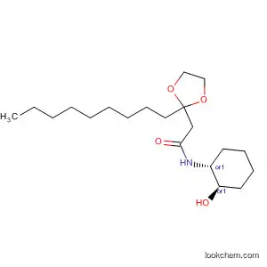 Molecular Structure of 596104-62-0 (1,3-Dioxolane-2-acetamide, N-[(1R,2R)-2-hydroxycyclohexyl]-2-nonyl-,
rel-)