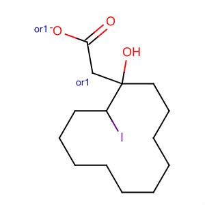 Molecular Structure of 699021-31-3 (Cyclododecanol, 2-iodo-, acetate, (1R,2R)-rel-)