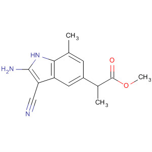 1H-Indole-5-propanoic acid, a-amino-3-cyano-7-methyl-, methyl ester