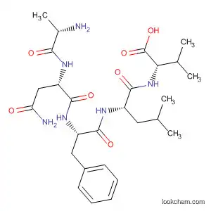 Molecular Structure of 781629-84-3 (L-Valine, L-alanyl-L-asparaginyl-L-phenylalanyl-L-leucyl-)