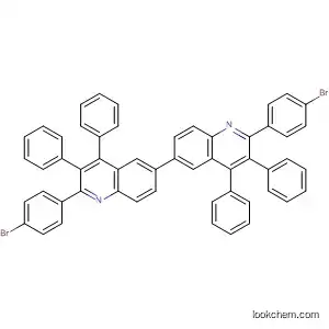 Molecular Structure of 784163-30-0 (6,6'-Biquinoline, 2,2'-bis(4-bromophenyl)-3,3',4,4'-tetraphenyl-)