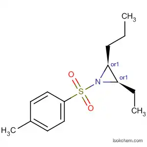 Molecular Structure of 796975-17-2 (Aziridine, 2-ethyl-1-[(4-methylphenyl)sulfonyl]-3-propyl-, (2R,3S)-rel-)