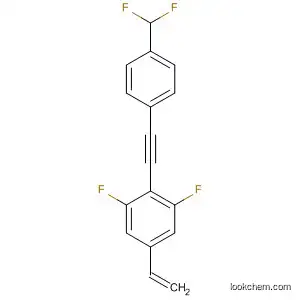 Molecular Structure of 797047-49-5 (Benzene, 2-[[4-(difluoromethyl)phenyl]ethynyl]-5-ethenyl-1,3-difluoro-)