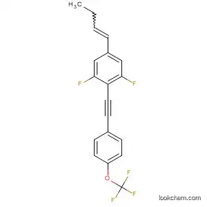 Molecular Structure of 797047-64-4 (Benzene,
5-(1E)-1-butenyl-1,3-difluoro-2-[[4-(trifluoromethoxy)phenyl]ethynyl]-)
