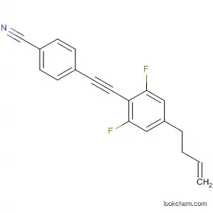 Molecular Structure of 797047-72-4 (Benzonitrile, 4-[[4-(3-butenyl)-2,6-difluorophenyl]ethynyl]-)