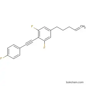 Molecular Structure of 797047-82-6 (Benzene, 1,3-difluoro-2-[(4-fluorophenyl)ethynyl]-5-(4-pentenyl)-)