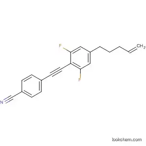 Molecular Structure of 797047-83-7 (Benzonitrile, 4-[[2,6-difluoro-4-(4-pentenyl)phenyl]ethynyl]-)