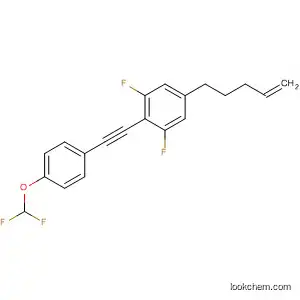 Molecular Structure of 797047-86-0 (Benzene,
2-[[4-(difluoromethoxy)phenyl]ethynyl]-1,3-difluoro-5-(4-pentenyl)-)