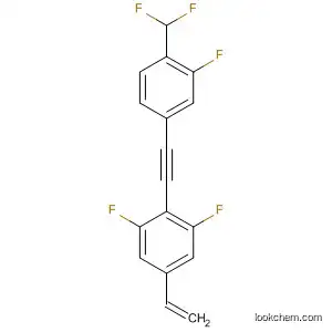 Molecular Structure of 797047-90-6 (Benzene,
2-[[4-(difluoromethyl)-3-fluorophenyl]ethynyl]-5-ethenyl-1,3-difluoro-)