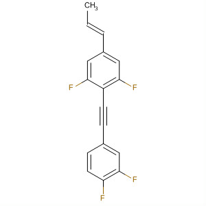 Benzene, 2-[(3,4-difluorophenyl)ethynyl]-1,3-difluoro-5-(1E)-1-propenyl-