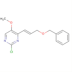 Molecular Structure of 799270-79-4 (Pyrimidine, 2-chloro-5-methoxy-4-[(1E)-3-(phenylmethoxy)-1-propenyl]-)