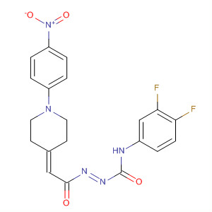Molecular Structure of 799841-51-3 (Diazenecarboxamide,
N-(3,4-difluorophenyl)-2-[[1-(4-nitrophenyl)-4-piperidinylidene]acetyl]-)
