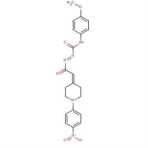 Molecular Structure of 799841-53-5 (Diazenecarboxamide,
N-(4-methoxyphenyl)-2-[[1-(4-nitrophenyl)-4-piperidinylidene]acetyl]-)