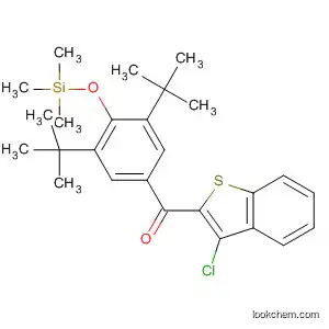 Molecular Structure of 819073-50-2 (Methanone,
[3,5-bis(1,1-dimethylethyl)-4-[(trimethylsilyl)oxy]phenyl](3-chlorobenzo[b]
thien-2-yl)-)