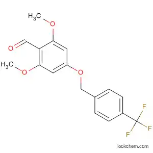 Molecular Structure of 819075-96-2 (Benzaldehyde, 2,6-dimethoxy-4-[[4-(trifluoromethyl)phenyl]methoxy]-)