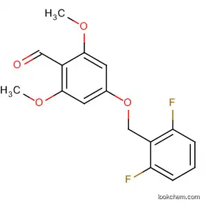 Molecular Structure of 819076-44-3 (Benzaldehyde, 4-[(2,6-difluorophenyl)methoxy]-2,6-dimethoxy-)