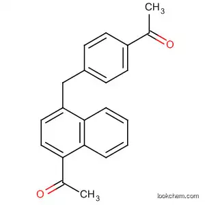 Molecular Structure of 819077-61-7 (Ethanone, 1-[4-[(4-acetyl-1-naphthalenyl)methyl]phenyl]-)