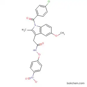 Molecular Structure of 819079-68-0 (1H-Indole-3-acetamide,
1-(4-chlorobenzoyl)-5-methoxy-2-methyl-N-(4-nitrophenoxy)-)