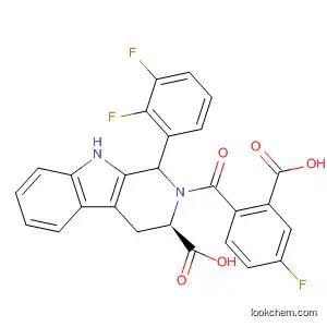 1H-Pyrido[3,4-b]indole-3-carboxylic acid,
2-(2-carboxy-4-fluorobenzoyl)-1-(2,3-difluorophenyl)-2,3,4,9-tetrahydro-,
(3R)-